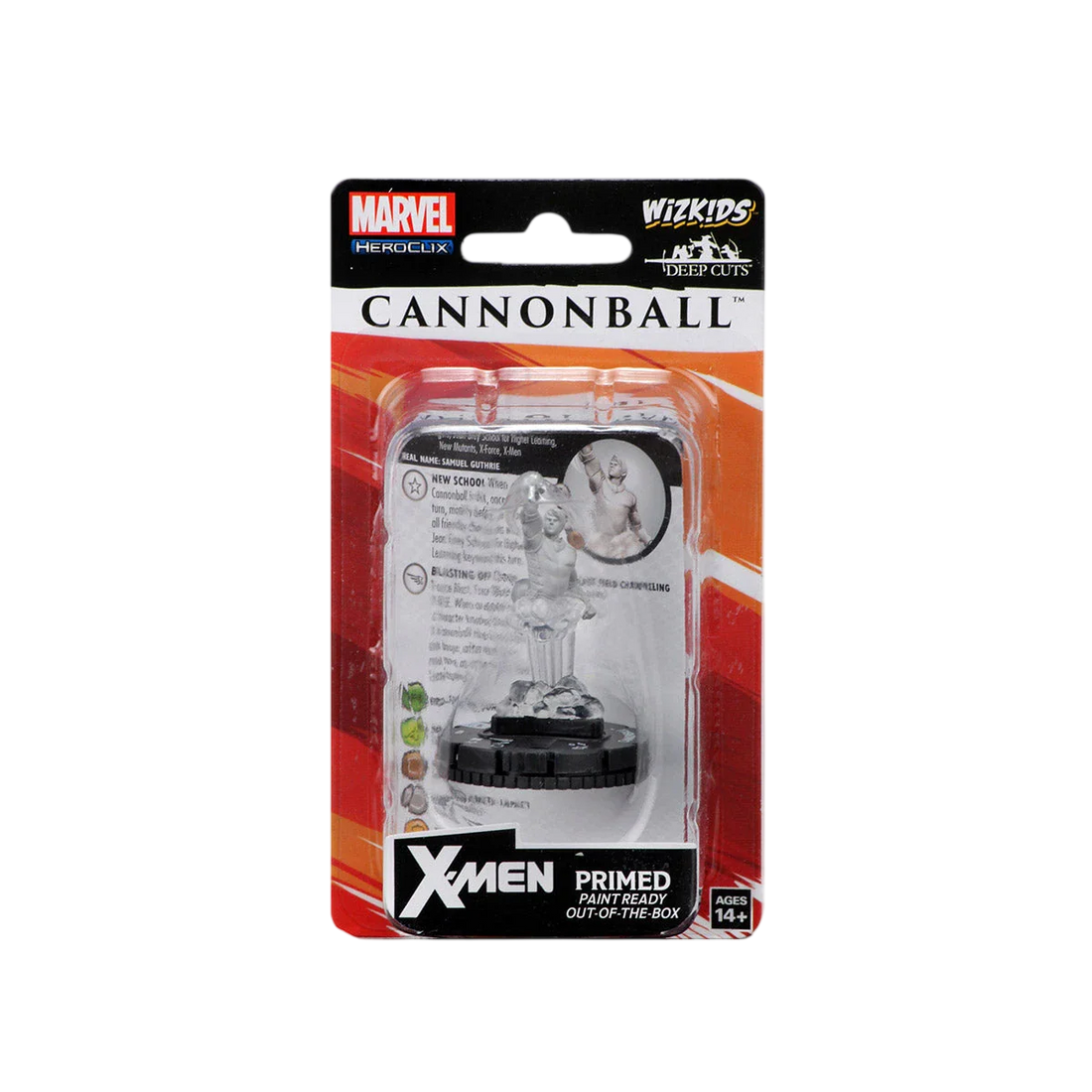 Marvel HeroClix Deep Cuts Unpainted Miniatures: Cannonball (Unpainted)