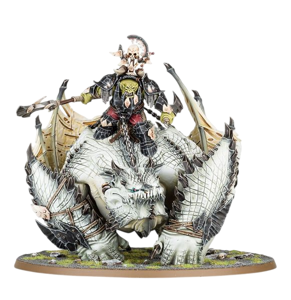 Megaboss on Maw-Krusha (Unpainted) (Assembled)