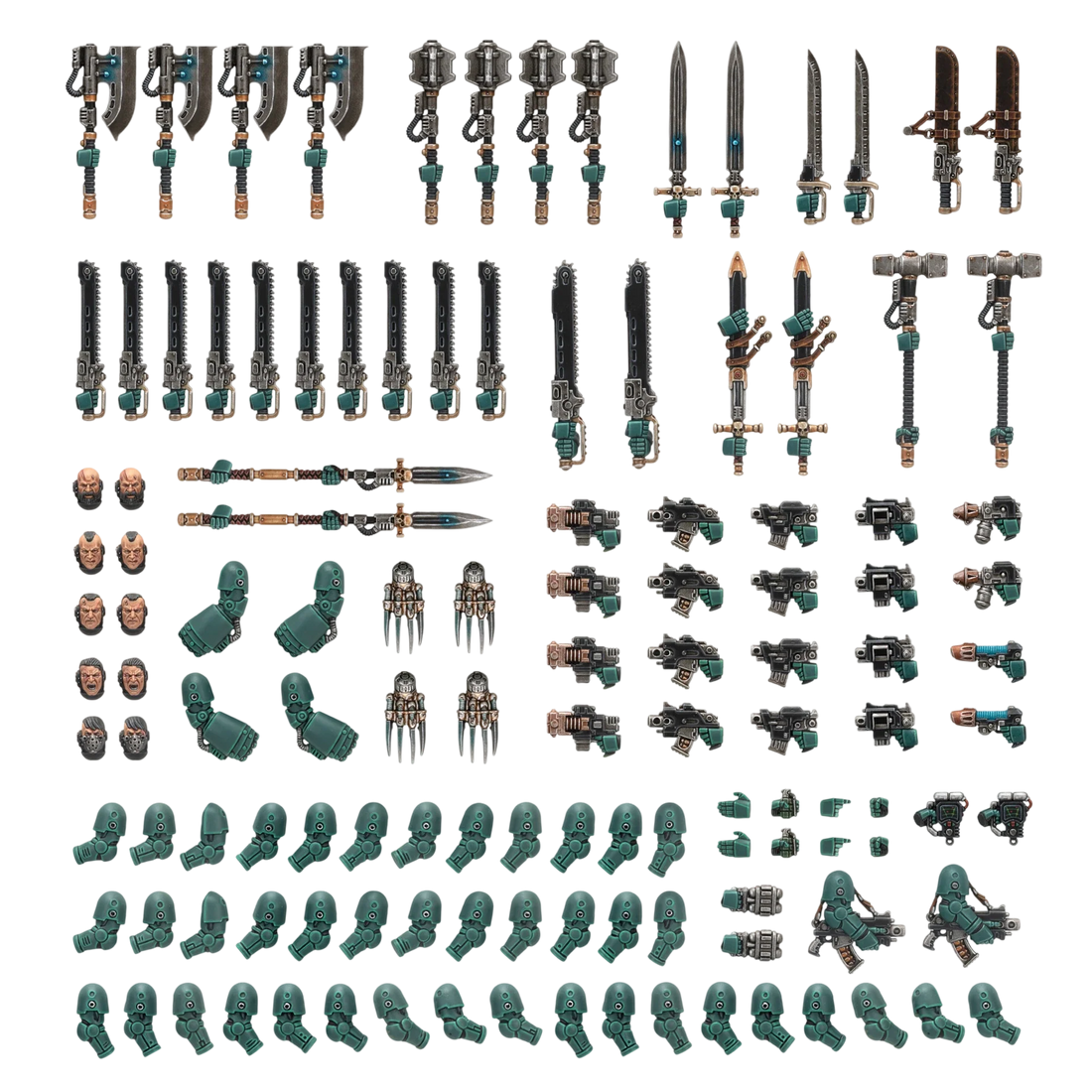 Melee Weapons Upgrade Set (Custom Painted) (Assembled)
