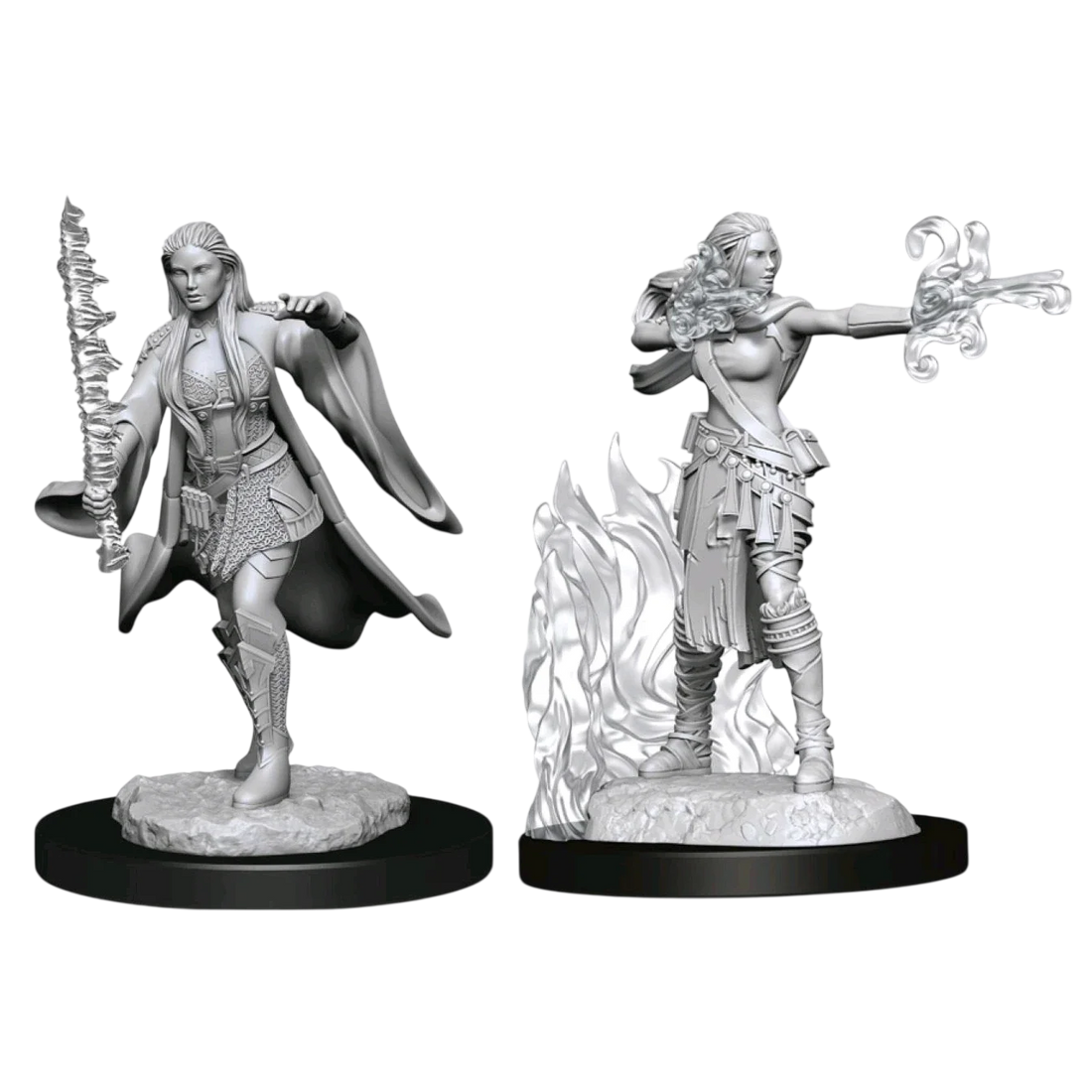 Multiclass Warlock + Sorcerer Female (Unpainted)