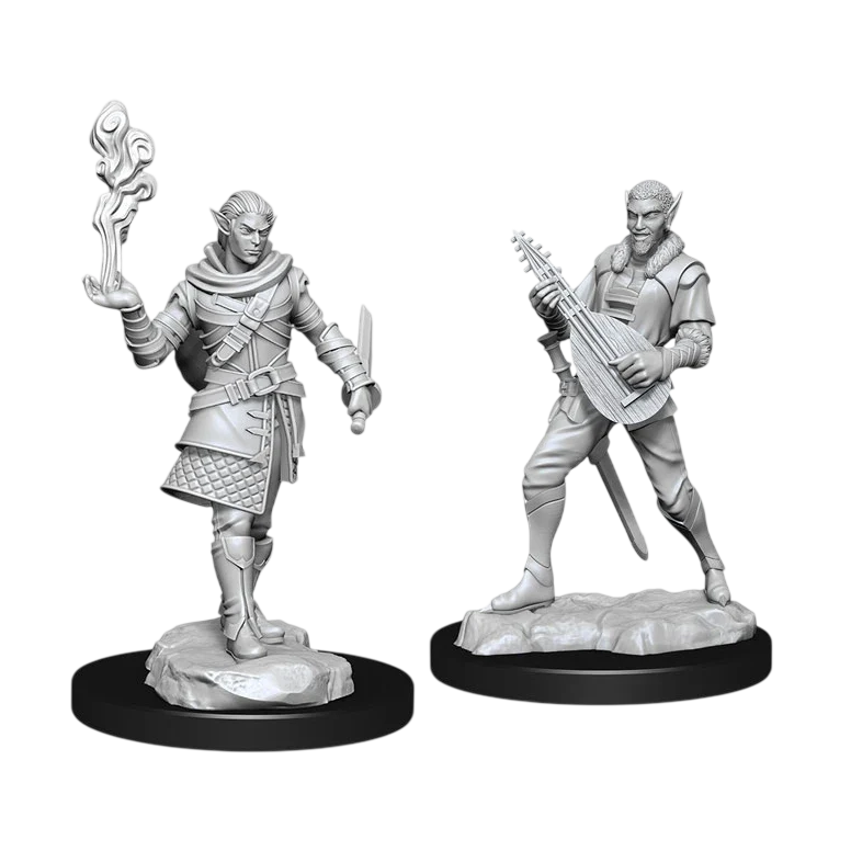 Pallid Elf Rogue and Bard Male (Custom Painted)