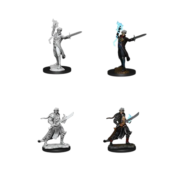 Pathfinder Battles Deep Cuts: Male Elf Magus (Magic User) (Unpainted)