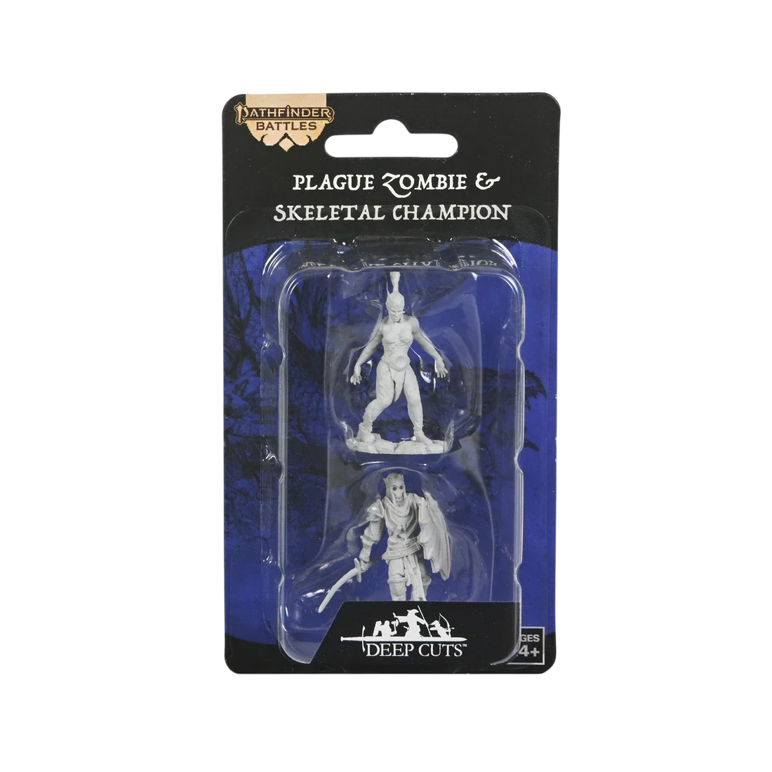 Pathfinder Deep Cuts Miniatures: Plague Zombie & Skeletal Champion (Unpainted)