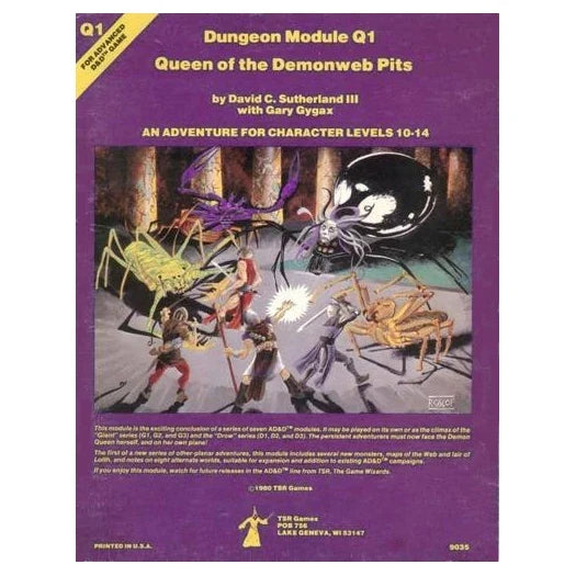 Queen of Demonweb Pits (Advanced Dungeons & Dragons Module Q1) (1980)