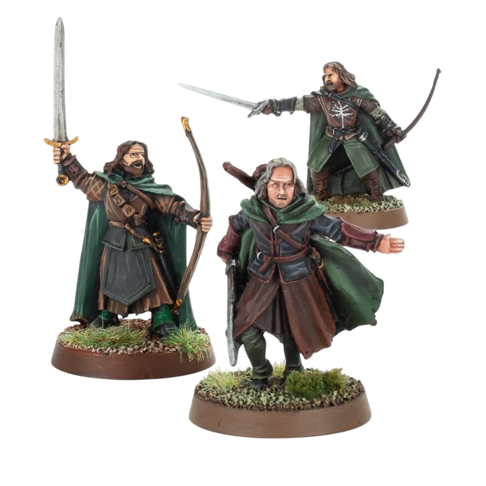 Ranger Captains: Faramir™, Madril & Damrod (Custom Painted) (Assembled)