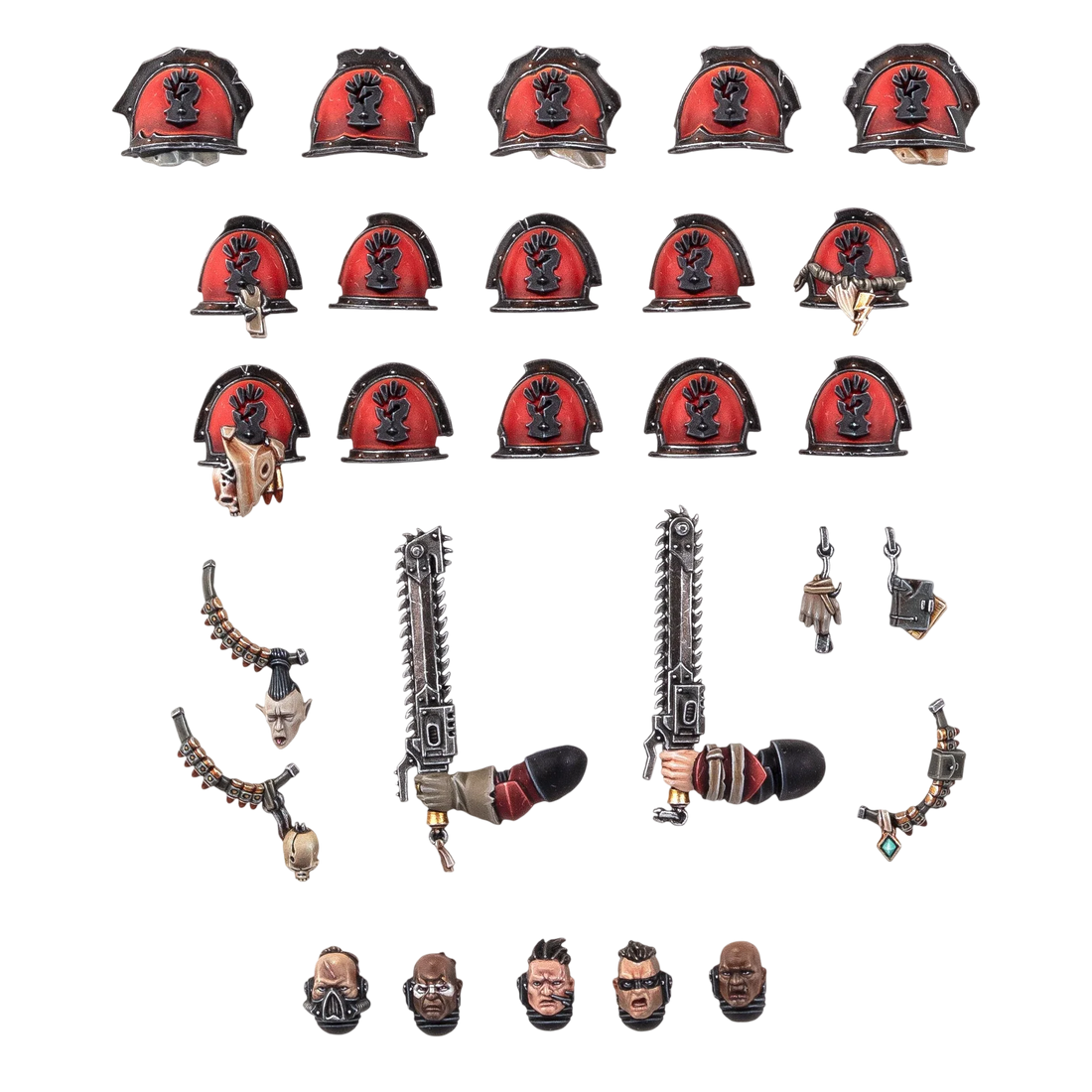 Red Corsairs Upgrades and Transfers (Custom Painted) (Assembled)