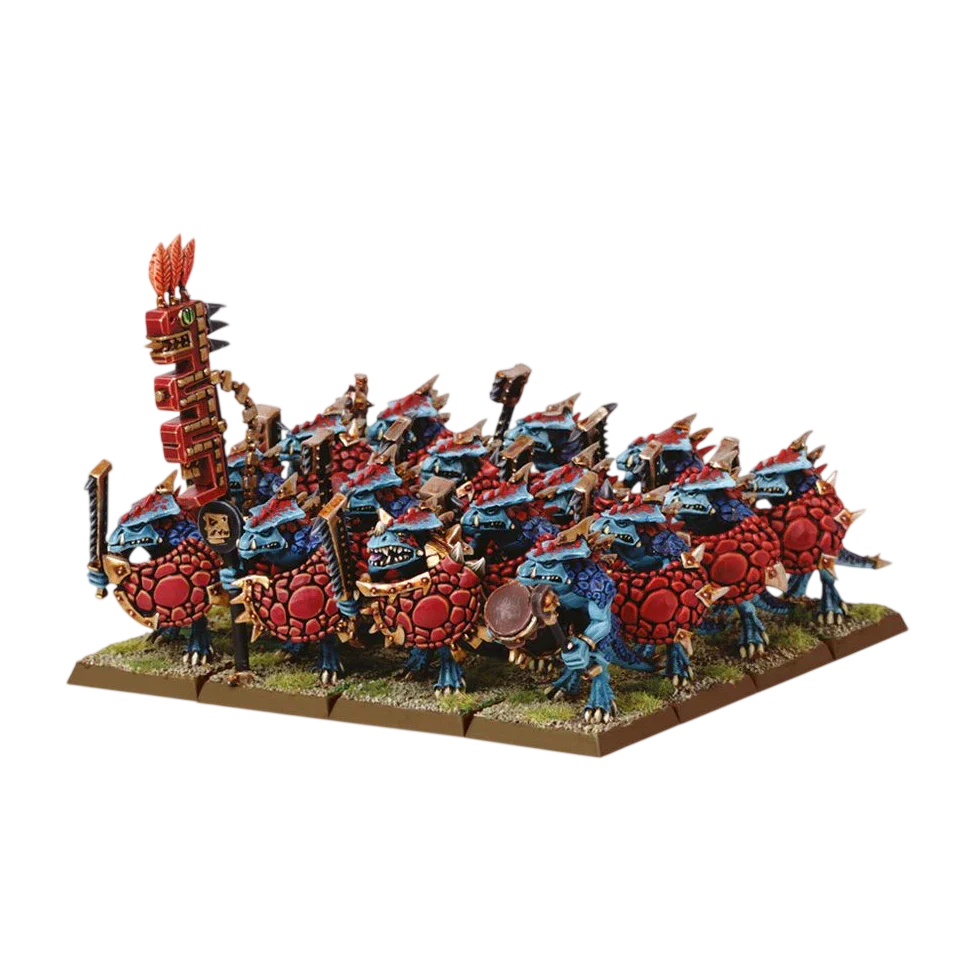 Saurus Warrior Regiment (Unpainted) (Assembled)