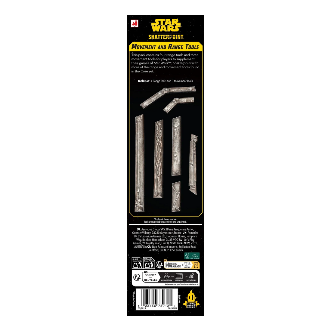 Star Wars: Shatterpoint - Movement & Range Tools (New in Box)