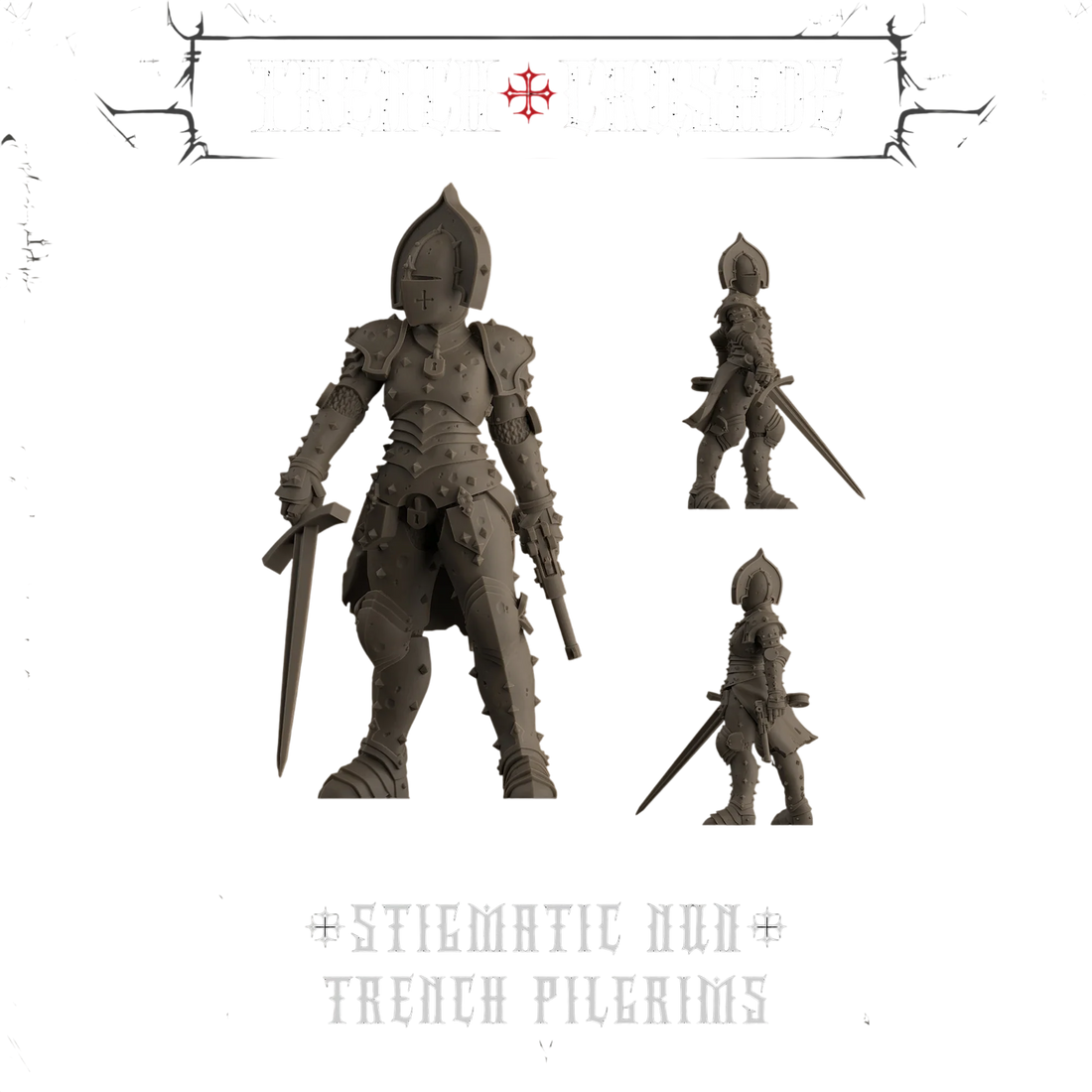 Stigmatic Nun (Sword, Pistol) - Trench Pilgrims (Unpainted) (Assembled)
