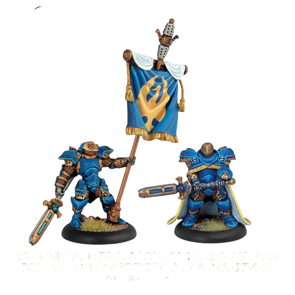 Stormblade Infantry Officer & Standard (Unpainted) (Assembled)