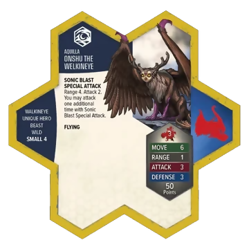 Onshu the Welkineye Custom Painted Miniature's Army Card From Heroscape Age of Annihilation Battle Box: Battle for the Wellspring on Wargame Trader