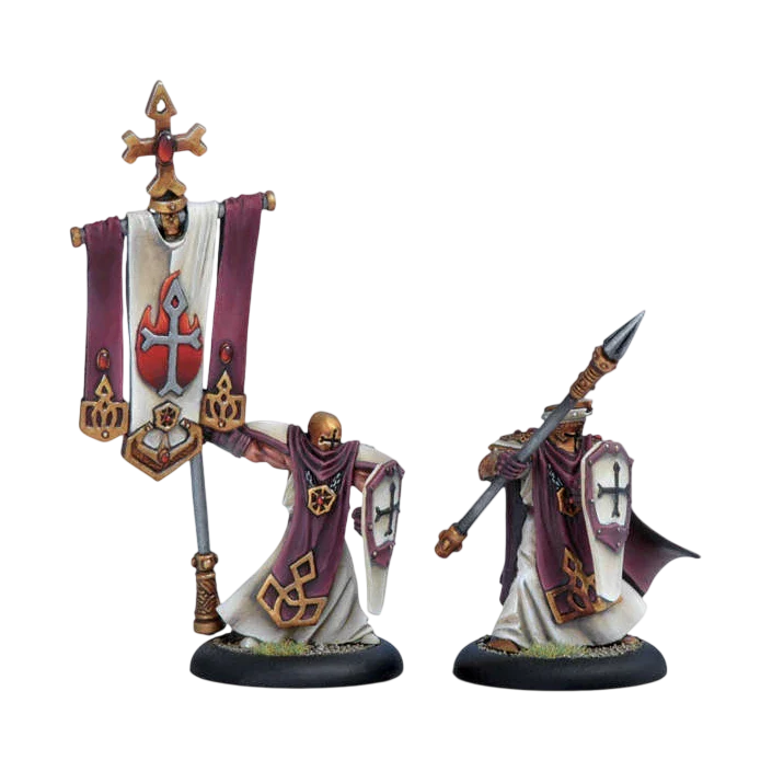 Temple Flameguard Officer & Standard (Unpainted) (Assembled)