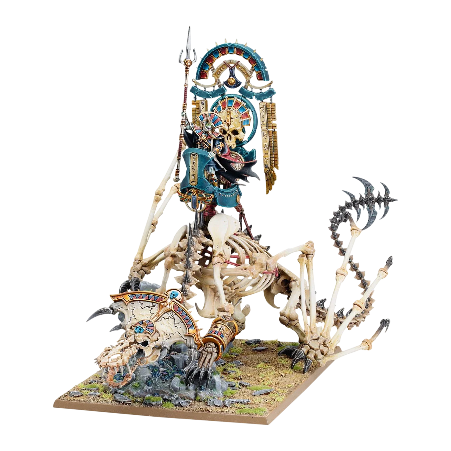 Tomb King/Liche Priest on Necrolith Bone Dragon (New on Sprue)