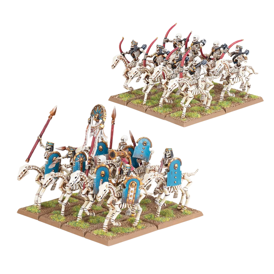 Tomb Kings Skeleton Horsemen/Horse Archers (Custom Painted) (Assembled)
