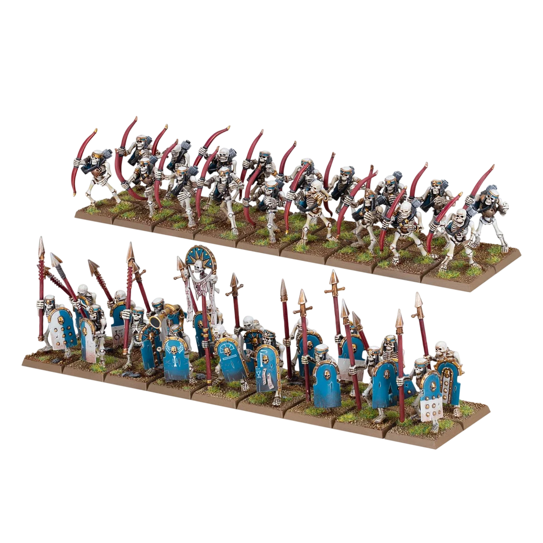 Tomb Kings Skeleton Warriors/Archers (New on Sprue)