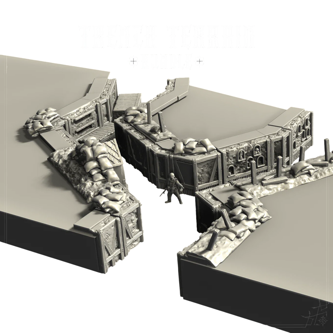 Trench Terrain Set (Unpainted) (Assembled)