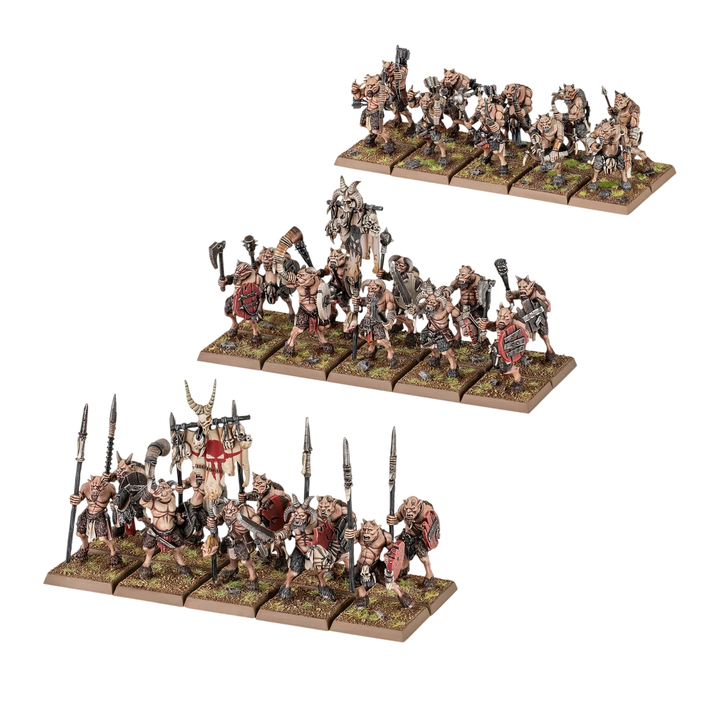 Ungor Herd (Unpainted) (Assembled) from Warhammer: The Old World