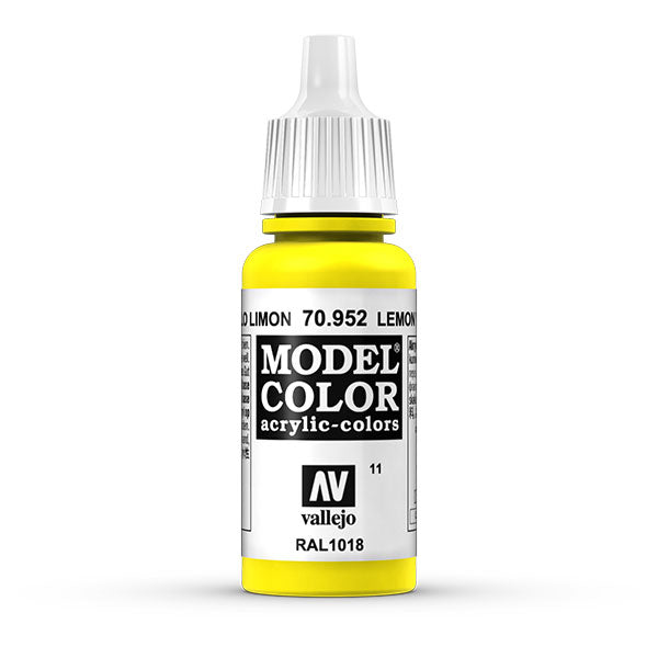 Vallejo Model Color Acrylic Paint, Lemon Yellow