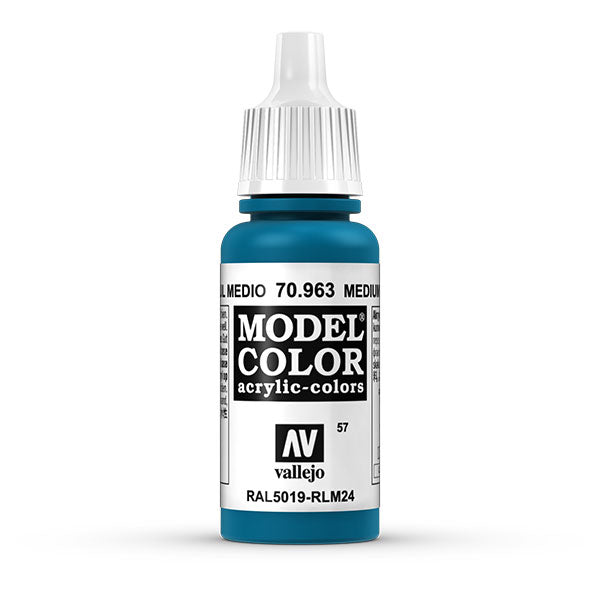 Vallejo Medium Blue Paint, 17ml