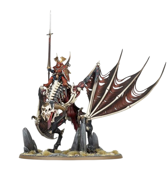 Vampire Lord on Zombie Dragon (Custom Painted) (Assembled)