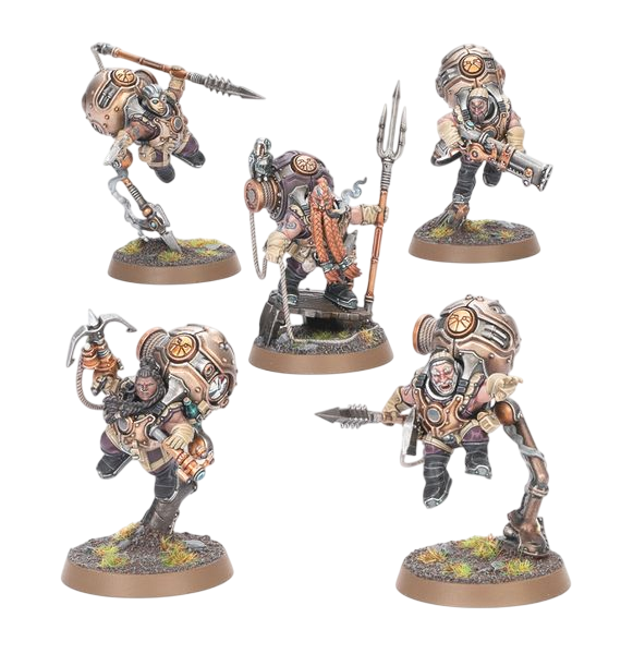 Vongrim Harpoon Crew (Unpainted) (Assembled) from Age of Sigmar