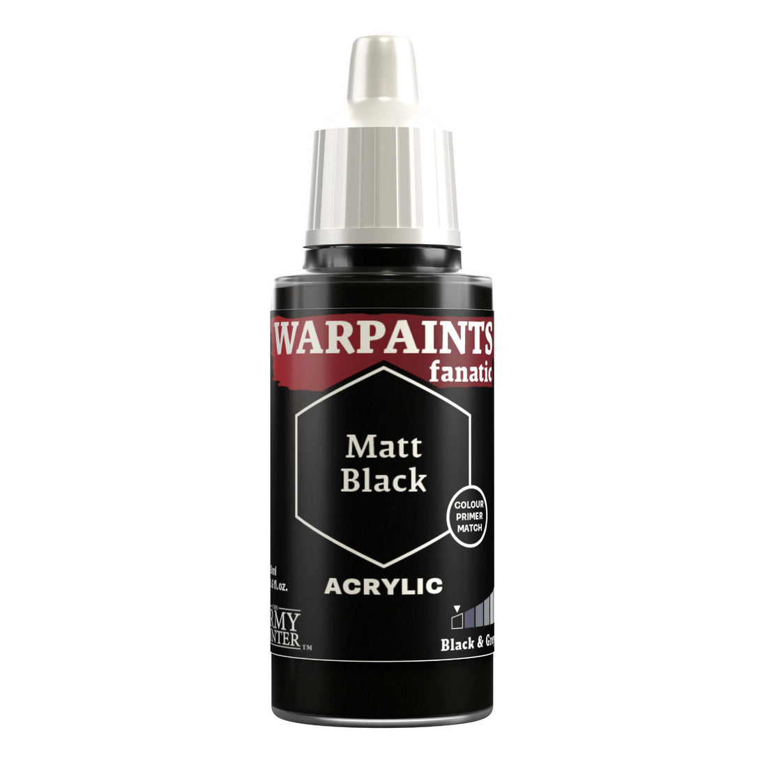 The Army Painter: Warpaints Fanatic: Matt Black (New in Box)