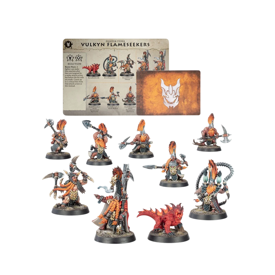 Warcry: Vulkyn Flameseekers (Custom Painted) (Assembled)
