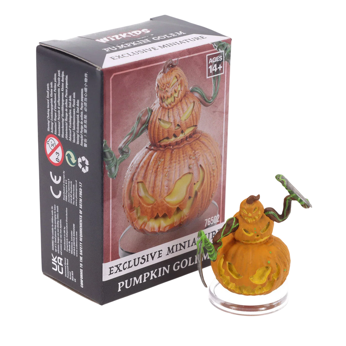 WizKids Pre-Painted Miniatures: Pumpkin Golem Promo (Custom Painted)