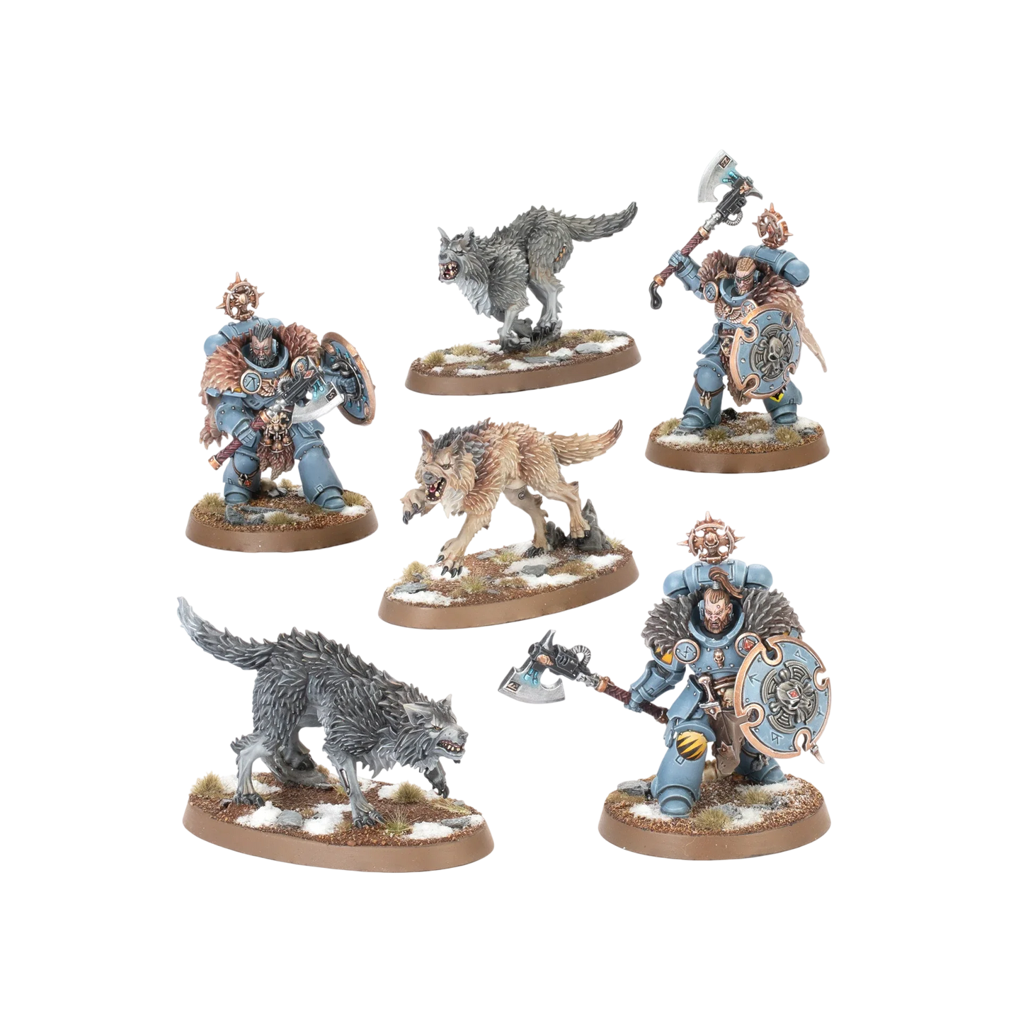 Wolf Guard Headtakers (Unpainted) (Assembled)