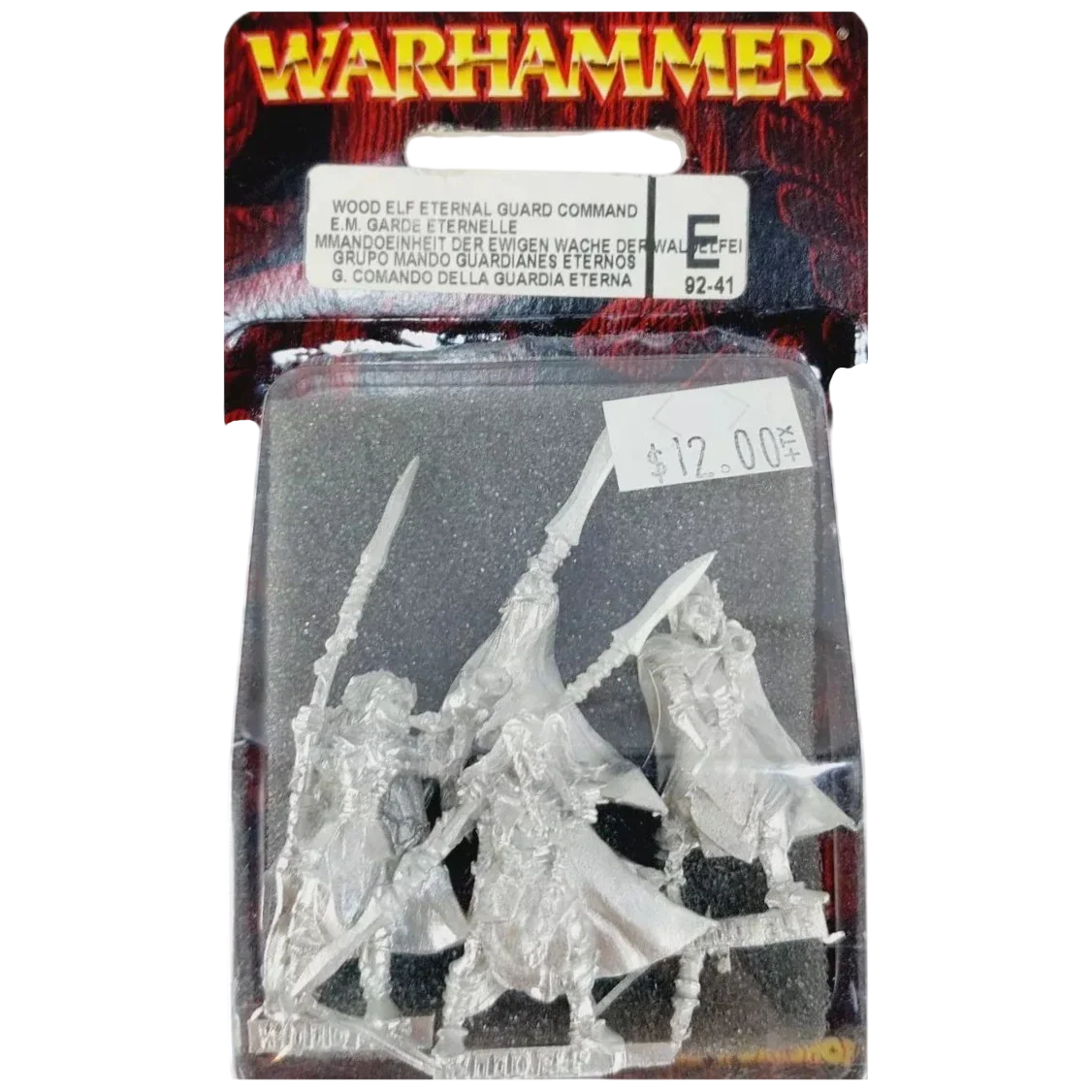Wood Elf Eternal Guard Command (Unpainted) (Assembled)