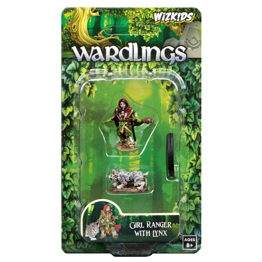 WizKids Wardlings: Girl Ranger & Lynx (Prepainted) (New in Box)