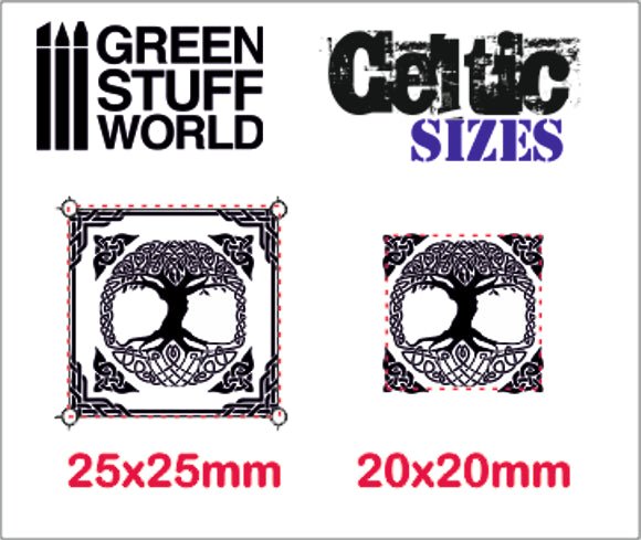 Green Stuff World Rolling Pin – Celtic 1223 - Cobbco