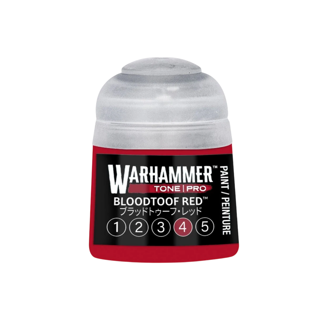Warhammer Tone Pro Paint Bloodtoof Red 4 12Ml - Citadel Acrylic