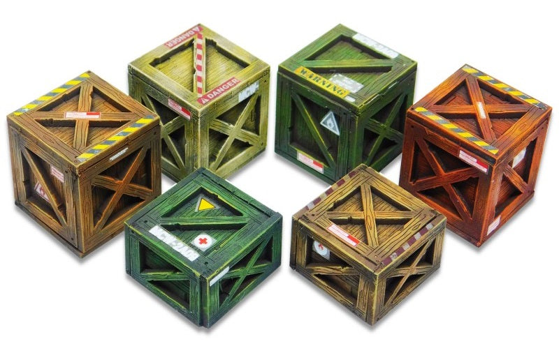 Green Stuff World MDF Boxes for Models and Miniatures – Classic Wood Crates 10298