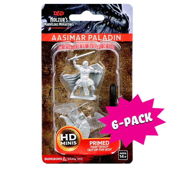 Aasimar Male Paladin (Bundle of 6) (Unpainted)