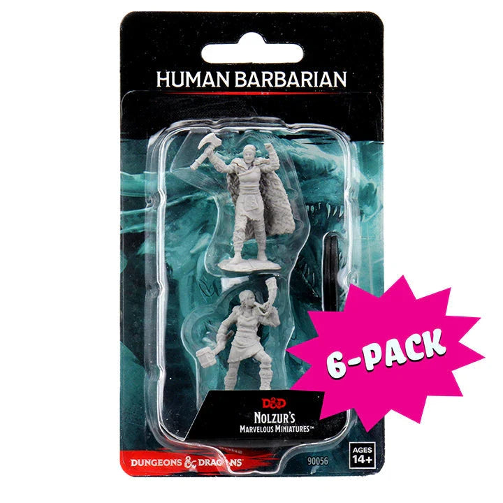 Female Human Barbarian (Bundle of 6) (Unpainted)