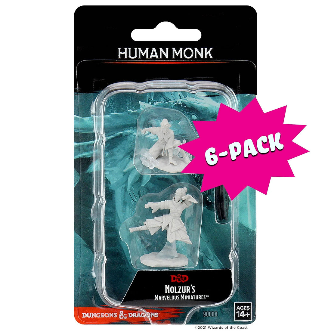 Female Human Monk (Bundle of 6) (Unpainted)