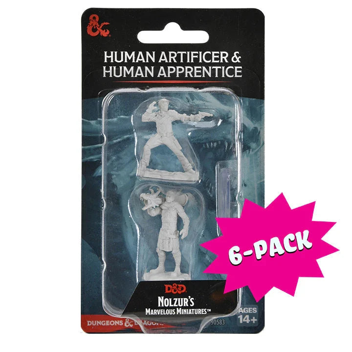Human Artificer & Human Apprentice (Bundle of 6) (Custom Painted)