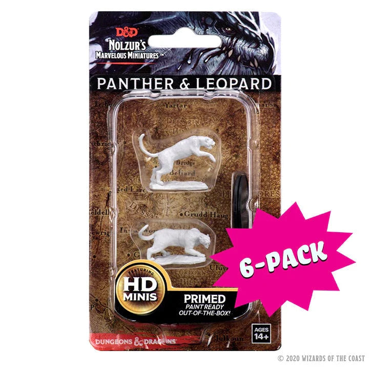 Panther & Leopard (Bundle of 6) (Unpainted)