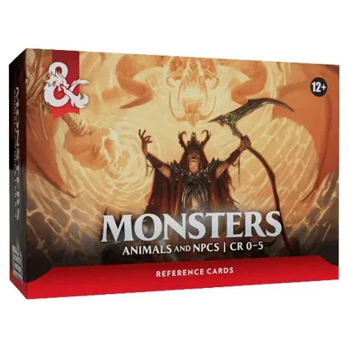 Dungeons & Dragons Reference Cards - Monsters Animals and NPCs