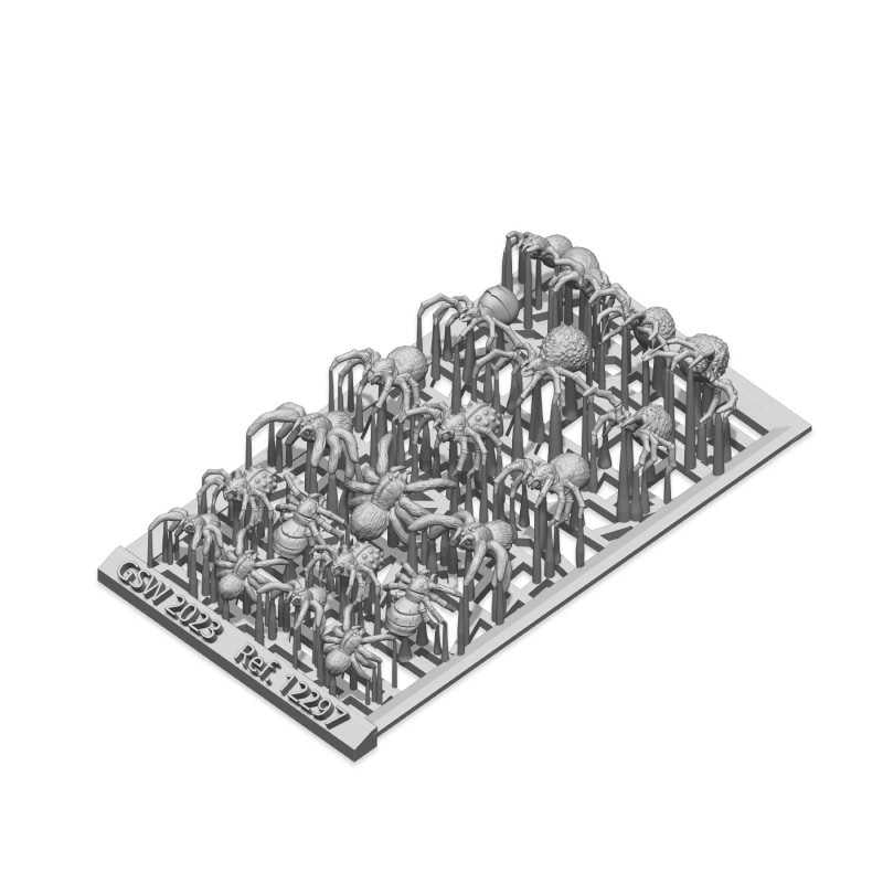 Green Stuff World for Models & Miniatures 3D printed set - Giant Spiders 12297