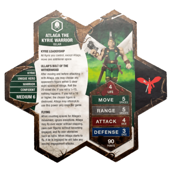 Atlaga prepainted heroscape miniature on Wargame Trader
