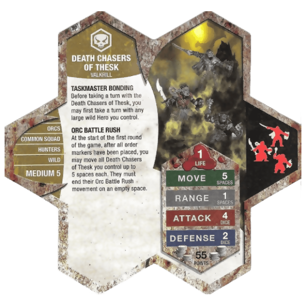 Death Chasers of Thesk Prepainted Heroscape Miniatures
