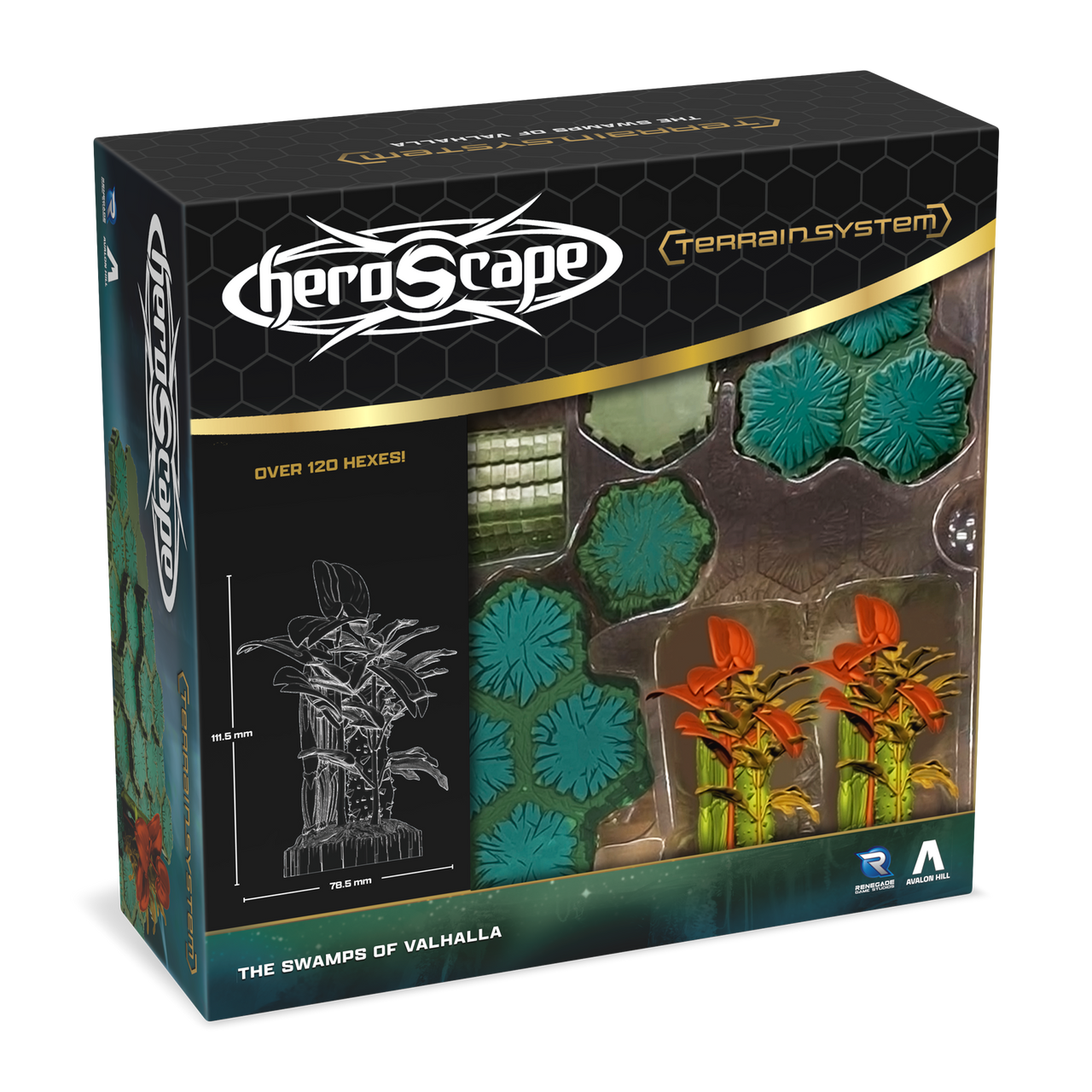 Heroscape The Swamps of Valhalla Terrain Expansion unpainted new in box heroscape terrain on Wargame Trader