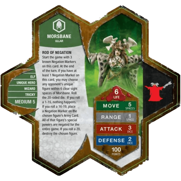 Morsbane Prepainted Heroscape Miniature Army Card