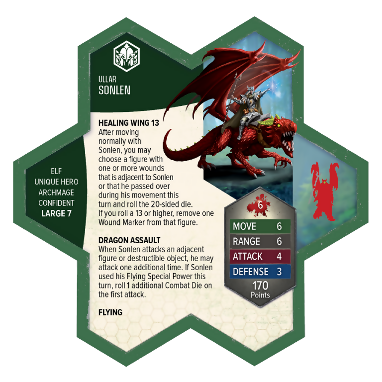 Sonlen Prepainted New in Box Miniature's Army Cards from Heroscape Age of Annihilation Rising Tide on Wargame Trader