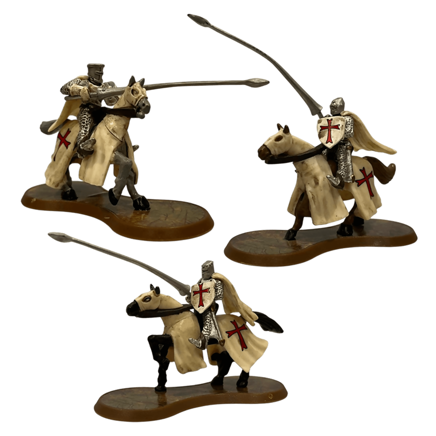 Templar Cavalry Prepainted Miniatures From Heroscape Expansion Set: Fields Of Valor