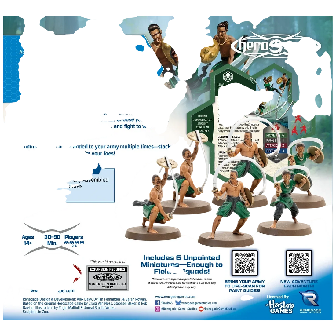 Students of Kalari Payatt Army Expansion (Unpainted) (New in Box)