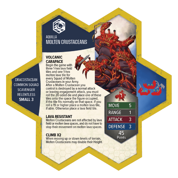 Molten Crustaceans & Tanuki Tricksters Prepainted New in Box From Heroscape Boiling Tension: