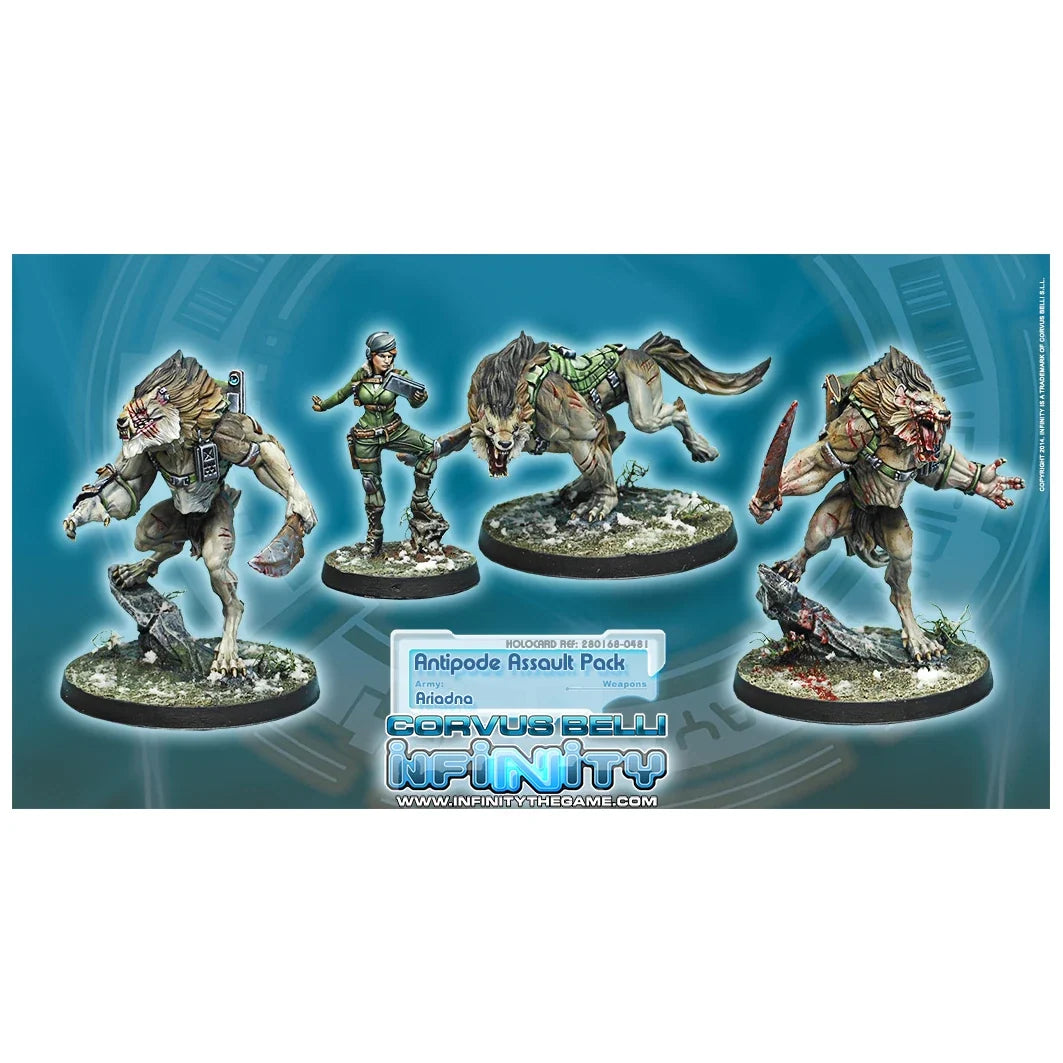 Ariadna: Antipodes Assault Pack (Unpainted) (Assembled)